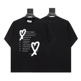 Mm series export wholesale margiela simple style digital four-corner mark couple short-sleeved t-shirtpure cotton high quality
