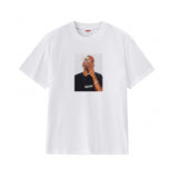 Wholesale export sup streetwear letter print 100% cotton t-shirt - relaxed fit, crew neck, short sleeve