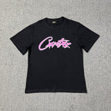 Wholesale foreign trade corteiz devil's island letter logo print short sleeve fog high street couple oversized t-shirt
