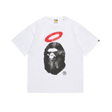 Cross-border wholesale summer classic ape camo lightning print cotton short sleeve t-shirt