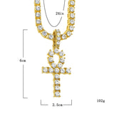 Jewelry Diamond Ancient Egyptian Anhe Key Pendant Crosses Egypt Pieces Ankh