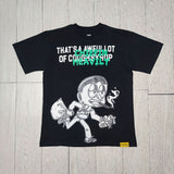 Cough syrup short-sleeved high-quality pure cotton round neck t-shirt fashionprinting breathable short-sleeved summer