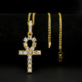 Jewelry Diamond Ancient Egyptian Anhe Key Pendant Crosses Egypt Pieces Ankh
