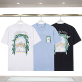 Casablanca spring/summer dreamland: starry castle casa letter logo short sleeve couple's tee
