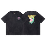 Wholesale gallery dept washed distressed short-sleeved american trendy retro skull printing couple wear looset