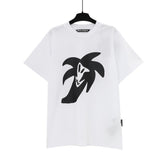 wholesale pa angel coconut tree flame letter logo graffiti paint short-sleeved t-shirt