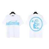 american trend high quality loose t-shirt pure cotton front and rear high-definition printing casualcoupletrendy short sleeves
