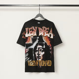 American valley washed distressed printing short-sleeved t-shirt valeforever hoodie sweatshirt long