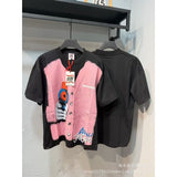 American asaali character print short sleeve t-shirt & trendy shorts set - summer collection