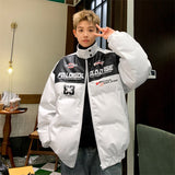 Unisex Baseball Jersey PU Stand Up Collar Jacket