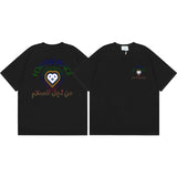Summer collection: casa casablanca print oversized short-sleeve t-shirt - premium heavyweight cotton