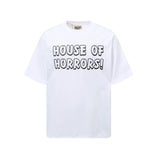 Gallery european and american couple wear plus size fried color washed short-sleeved t-shirt youth tee