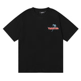 Cross-border foreign trade wholesale trapstar gradient letter ts tiger head printing short-sleeved couple loose high street