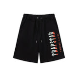 Cross-border trade trapstar rainbow letter gradient towel embroidery short sleeve t-shirt & fog high street shorts set