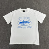 Wholesale foreign trade alcatraz basic series short-sleeve corteiz phantom letter logo print t-shirt