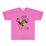 Casablanca T Shirts Fashion Print Street