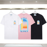 Casablanca spring/summer dreamland: starry castle casa letter logo short sleeve couple's tee