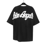 Correct version of pa beheaded bear short sleeves palm tree high street bat sleeves big logo letter on the back