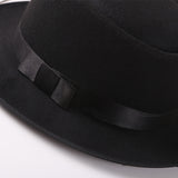 Walter White Hats Top Hat Spring and Autumn Woolen Hat Fedora Hat Flat Brim