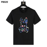 Psy wholesale american cho bunt-shirt colorful skull rabbit gradient letterprintingcouple short