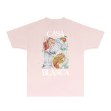 Casablanca T Shirts Fashion Print Street