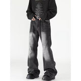 Unisex Jeans Vintage Washed Jeans Loose Pants Casual Trousers