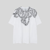 Correct version mb short-sleeved couple outfit colorful wings feather t-shirt marcelo european and american classic