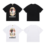 B@pe tshirtsssummer ape head little monkey camouflage short-sleeved round neck t-shirt