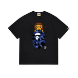 B@pe tshirtsssummer ape head little monkey camouflage short-sleeved round neck t-shirt