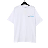 Vtm letter american style no photo printing loose washed distressed short sleeve t-shirt couple outfit