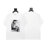 Mm series export wholesale margiela simple style digital four-corner mark couple short-sleeved t-shirtpure cotton high quality