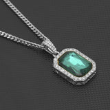 Jewelry Hip Hop Diamond Set Jewel Pendant Necklace Spectrum St. Valentine's