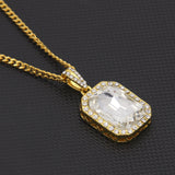 Jewelry Hip Hop Diamond Set Jewel Pendant Necklace Spectrum St. Valentine's