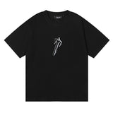 Cross-border foreign trade wholesale trapstar gradient letter ts tiger head printing short-sleeved couple loose high street