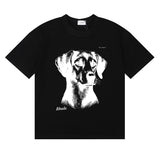 Rhude T Shirts Fox Hound Cotton Casual Short Sleeve Men and Women
