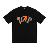 [heavy weight double yarn] trapstar stitching tiger head embroider gradient letter short-sleeved t-shirt