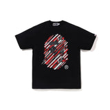 cross-border wholesale japanese style camouflage shark tiger head ape color matching luminous short-sleeved couple loose
