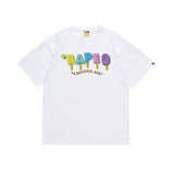 Cross-border wholesale summer classic ape camo lightning print cotton short sleeve t-shirt