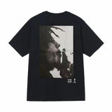 Three-label short-sleeve summer men's relaxed fit high-quality t-shirt