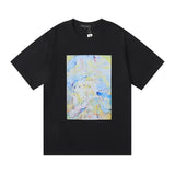 Purple br@nd comfy basics letter logo printing short-sleeved fog american street t-shirt