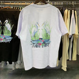 Wholesale amri little angel crane peace bird digital gradient letter logo couple's short set