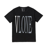 Wang yibo lne short-sleeved big v reflective hot diamond devil angel couple outfit loose
