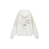 Ac letter print high street washed distressed vintage oversized short sleeve couple t-shirt