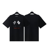 Cross-border pa spray-painted letter short-sleeved palm tree fog high street graffiti logo t