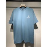 [gram] am peace dove flowing paint graffiti letter starry sky classic logo printing short sleeve couple t-shirt