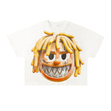 Wholesale billin hip-hop high street cartoon graphic dropped shoulder couple's short sleeve t-shirt