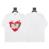 Mm series export wholesale margiela simple style digital four-corner mark couple short-sleeved t-shirtpure cotton high quality