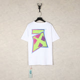 【eu size】authentic off-white print watercolor splatter gradient arrow graffiti ow short sleeve couple tee