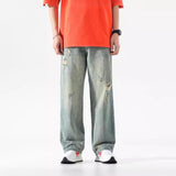 Unisex Jeans Loose Straight Jeans