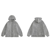 Unisex Baseball Jersey Vintage Hooded Jacket